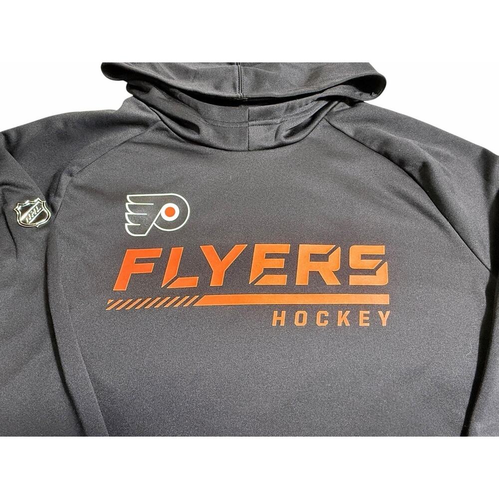 Philadelphia Flyers Fanatics Authentic Pro Hoodie Black 2XL NHL Hockey - Picture 2 of 10